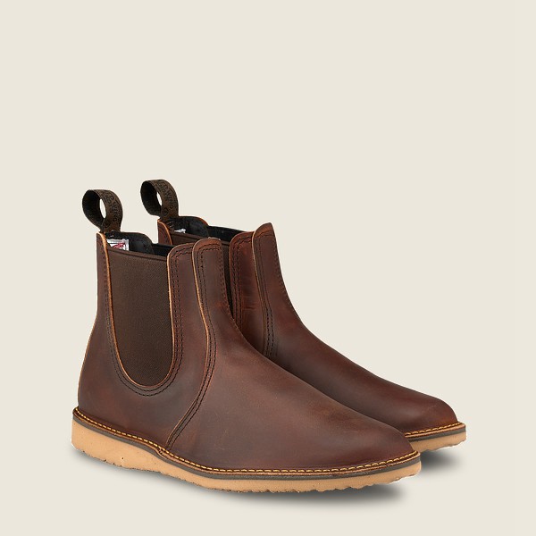 Bottes Red Wing Heritage - Weekender Chelsea - 6-Inchr Rough & Tough Cuir - Marron - Homme 943XNVJMB